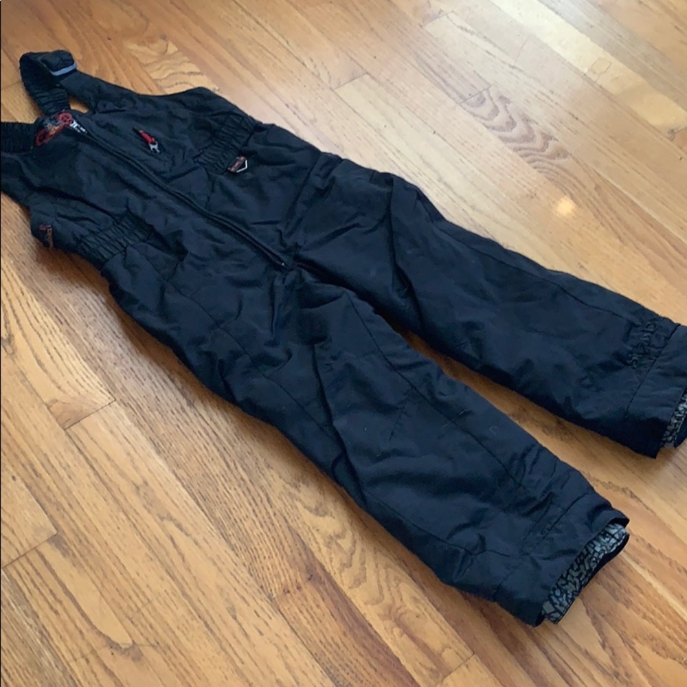Snow Dragon boys overall ski pants, size youth 4